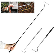 Load image into Gallery viewer, Stainless Steel Snake Hook Telescopic Extendable Catcher Tool for Reptile Handling for Snake Removal Pet Use
