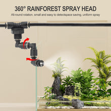Load image into Gallery viewer, Smart Timer Mister Automatic Spray Humidification System Rainforest Simulation for Planted Tank Rainforest Terrarium Reptile Vivarium Aquarium Misting Kit