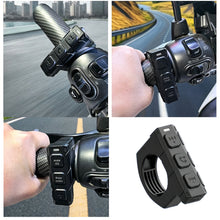 Load image into Gallery viewer, Motorcycle Handlebar Wireless Control Remote Button Media Controller Helmet Earphone Motorcycle Car Steering Wheel Remote Controller 
