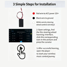 Load image into Gallery viewer, Universal 10Key Car Steering Wheel Control Button Wireless Multimedia Navigation Head Unit Remote Control with 4 Color Backlight
