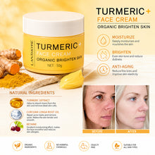 Load image into Gallery viewer, Turmeric Face Cream Turmeric Mask Brightening Soothing Repairing Firming Hydrating Cream for Dull Dry Sensitive Skin Daily Skincare