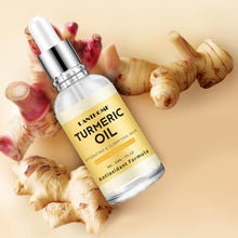 Load image into Gallery viewer, Turmeric Oil Ginger Turmeric Face Serum Oil Brightening Cleansing Repair Hydrating Oil for All Skin Daily Skincare Essence