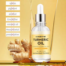 Load image into Gallery viewer, Turmeric Oil Ginger Turmeric Face Serum Oil Brightening Cleansing Repair Hydrating Oil for All Skin Daily Skincare Essence