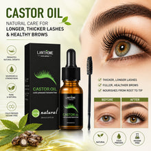 Load image into Gallery viewer, Castor Oil Eyelash Serum Thickening & Lengthening Natural Curling Lash Essence for Short Sparse Lashes Gentle Care for Nighttime Brow & Lash Growth Serum