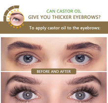 Load image into Gallery viewer, Castor Oil Eyelash Serum Thickening & Lengthening Natural Curling Lash Essence for Short Sparse Lashes Gentle Care for Nighttime Brow & Lash Growth Serum