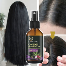 Load image into Gallery viewer, Onion Rosemary Black Rice Hair Spray Scalp Essence for Root Strengthening Anti-Breakage Hair Care Spray No Rinse Daily Use for Hair Fall Concern