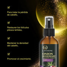 Load image into Gallery viewer, Onion Rosemary Black Rice Hair Spray Scalp Essence for Root Strengthening Anti-Breakage Hair Care Spray No Rinse Daily Use for Hair Fall Concern