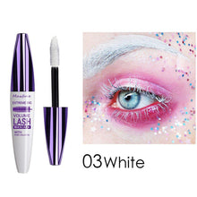 Load image into Gallery viewer, Colored Mascara Volumizing Curling Waterproof Rainbow Eye Makeup Purple Blue Black White Long Lasting Non Flaking Lash Builder