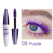 Load image into Gallery viewer, Colored Mascara Volumizing Curling Waterproof Rainbow Eye Makeup Purple Blue Black White Long Lasting Non Flaking Lash Builder