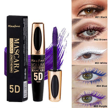 Load image into Gallery viewer, Colored Mascara Volumizing Curling Waterproof Rainbow Eye Makeup Purple Blue Black White Long Lasting Non Flaking Lash Builder