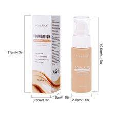 Load image into Gallery viewer, 12 Shades Liquid Foundation Waterproof Long-Lasting High Coverage Concealer Smudge-Proof Face Makeup for Daily & Wedding Wear