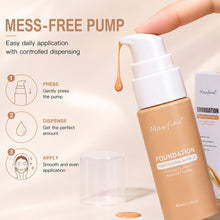 Load image into Gallery viewer, 12 Shades Liquid Foundation Waterproof Long-Lasting High Coverage Concealer Smudge-Proof Face Makeup for Daily & Wedding Wear
