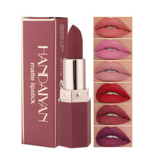 Load image into Gallery viewer, Matte Lipstick 6 Colors Optional Velvet Finish Long Lasting Waterproof Smudge Proof Nude Red Pink Brown Natural Day Night Makeup