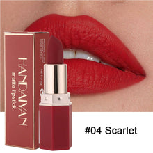 Load image into Gallery viewer, Matte Lipstick 6 Colors Optional Velvet Finish Long Lasting Waterproof Smudge Proof Nude Red Pink Brown Natural Day Night Makeup