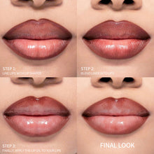 Load image into Gallery viewer, 2 in 1 Lip Gloss & Lipstick Set for Dark Lips High Pigment Creamy Shiny Lip Gloss Solid Lipstick Full Coverage Long Lasting