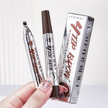 Load image into Gallery viewer, 4 Prong Fork Eyebrow Pen Waterproof Split Tip Microblade Eyebrow Pencil Natural Hairstroke Waterproof Smudge Proof Long Lasting