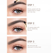 Load image into Gallery viewer, 4 Prong Fork Eyebrow Pen Waterproof Split Tip Microblade Eyebrow Pencil Natural Hairstroke Waterproof Smudge Proof Long Lasting