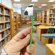 Load image into Gallery viewer, 3D Printed Soccer Ball Bookmark Football Shape Page Marker for Book Lovers Reading Accessory Sports Fan Gift Stationery