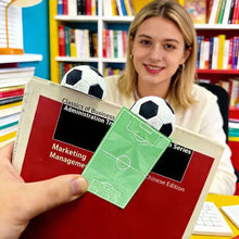 Load image into Gallery viewer, 3D Printed Soccer Ball Bookmark Football Shape Page Marker for Book Lovers Reading Accessory Sports Fan Gift Stationery