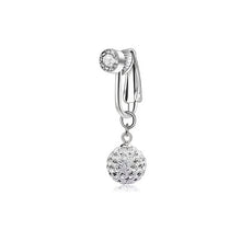 Load image into Gallery viewer, Butterfly Zircon Clip On Navel Ring Non-Piercing Fake Belly Piercing Copper Belly Button Ring Body Jewelry For Women