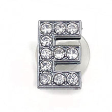 Load image into Gallery viewer, Crystal Alphabet Shoe Charms Glitter Rhinestone Letter Shoes Charm Decorations Jewelry Slider Bracelet Wristbands Accessories