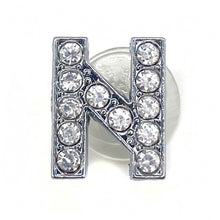 Load image into Gallery viewer, Crystal Alphabet Shoe Charms Glitter Rhinestone Letter Shoes Charm Decorations Jewelry Slider Bracelet Wristbands Accessories