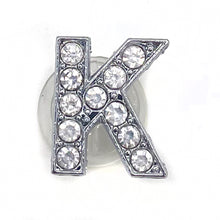 Load image into Gallery viewer, Crystal Alphabet Shoe Charms Glitter Rhinestone Letter Shoes Charm Decorations Jewelry Slider Bracelet Wristbands Accessories