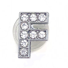 Load image into Gallery viewer, Crystal Alphabet Shoe Charms Glitter Rhinestone Letter Shoes Charm Decorations Jewelry Slider Bracelet Wristbands Accessories