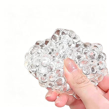 Load image into Gallery viewer, Ice Cube Shaped Beaded Squishy Squeeze Ball Fidget Toy Hand Exercise Stress Relief Sensory Toy For Kids Adults