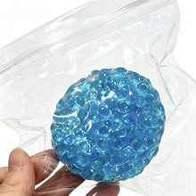 Load image into Gallery viewer, Ice Cube Shaped Beaded Squishy Squeeze Ball Fidget Toy Hand Exercise Stress Relief Sensory Toy For Kids Adults