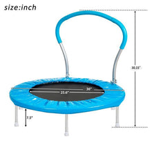 Load image into Gallery viewer, 36" TRAMPOLINE WITH HANDLE(BL)-METAL
