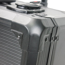 Load image into Gallery viewer, Black Hand Tool Box with 4 Layers of Toolset and Wheels