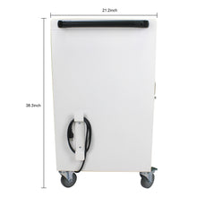 Load image into Gallery viewer, Mobile Charging Cart and Cabinet for Tablets Laptops 30-Device With Combination Lock(White)