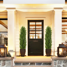 Load image into Gallery viewer, Faux Boxwood Pine Greenery Trees Plantas Artificiales For Decor Christmas-like Artificial Cedar Cypress Plants