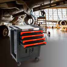 Load image into Gallery viewer, REMOVABLE 4 DRAWERS TOOL CART WITH LOCK