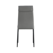 Load image into Gallery viewer, Dining chairs set of 4, Grey modern kitchen chair with metal leg