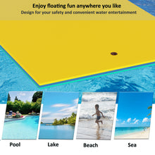 Load image into Gallery viewer, Floating Water Mat, 12' × 6' Lily Pad Floating Mat, 3-Layer Foam Water Floating Pad for Water Recreation and Relaxing, Thick and Durable Water Activities Mat for Lake, Oceans
