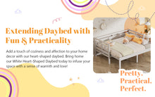 Load image into Gallery viewer, Twin Extending Daybed with Trundle, Wooden Daybed, White