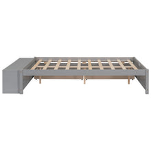 Load image into Gallery viewer, Full Size Bed with Storage Case, 2 Storage drawers, Lengthwise Support Slat,Grey