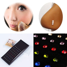 Load image into Gallery viewer, New 40pcs Colors Surgical Steel Crystal Nose Stud Rings Body Piercing Jewelry