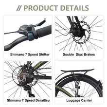 Load image into Gallery viewer, 24" Folding City Bike Aluminum Frame 7 Speed Folding Bike