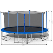 Load image into Gallery viewer, 14FT Trampoline with Safety Enclosure Net,Heavy Duty Jumping Mat and Spring Cover Padding for Kids and Adults, Ladder