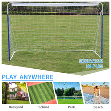 Load image into Gallery viewer, Kids Soccer Goals for Backyard Portable Youth Soccer Goal with Net 8x5 FT