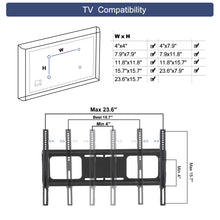 Load image into Gallery viewer, Rustic Brown TV Console with push-to-open Storage Cabinet for TV up to 65in Wood &glass TV Stand for Living Room Bedroom
