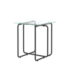 Load image into Gallery viewer, Modern Tempered Glass Coffee Table End Table Side Table for Living Room,bedroom, Transparent