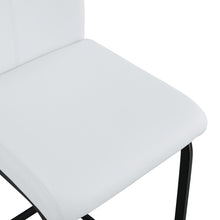 Load image into Gallery viewer, White PU Chair Barstool Dining Counter Height Chair Set of 2