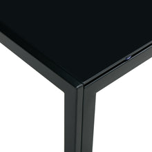 Load image into Gallery viewer, Coffee Table Set of 2, Square Modern Table with Tempered Glass Finish for Living Room,Black