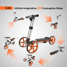 Load image into Gallery viewer, KidRock Constructible Kit 20 in 1 Kids Balance Bike No Pedals Toys for 1 to 4 Year Old Engineering Building Kit Kids Sit/Stand Scooter Most Popular S-Kit (Not Electric)