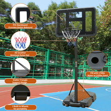 Load image into Gallery viewer, Portable Basketball Hoop Height Adjustable basketball hoop stand 6.6ft - 10ft with 44 Inch Backboard and Wheels for Adults Teens Outdoor Indoor