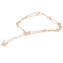 Load image into Gallery viewer, Chic Gold Double Chain Anklet Bracelet Ankle Foot Jewelry Barefoot Beach Anklet